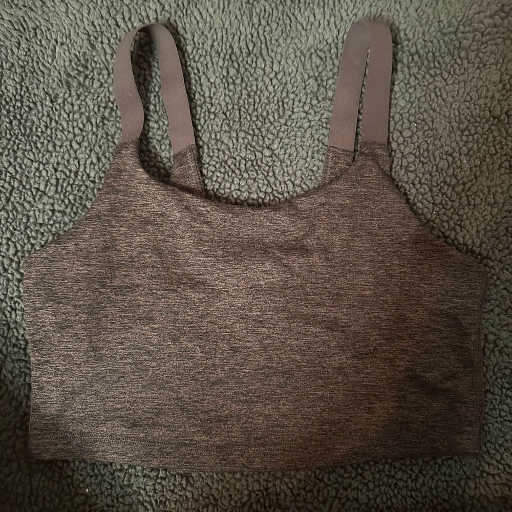096 Aerie - Gray Cropped Tank Top - Size XS